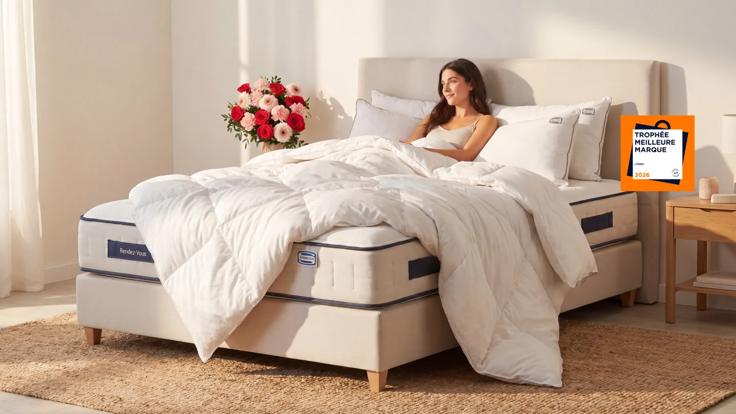 Pack Simmons matelas sommier Valais au Centre Valaisan de la Literie
